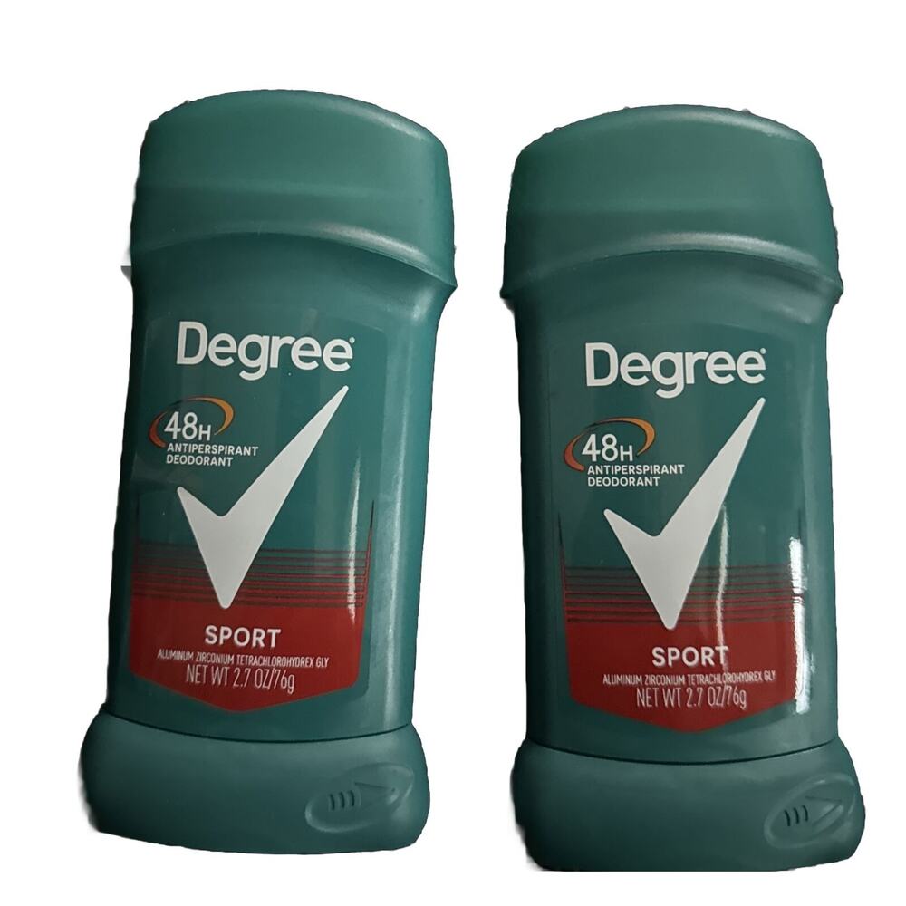Degree Men 48H Sports Antiperspirant Deodorant 2.7 oz each Pack of 2. Exp 2025